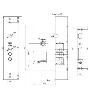 قفل ضد سرقت 252RL SET کالی - Kale
