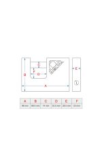 قفل کتابی روکش فولادی 98 میلی متری پاترولی دلتا - Delta